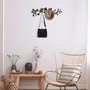 Wallity Bahar WSH-018 Gancho de Pared Metálico Negro